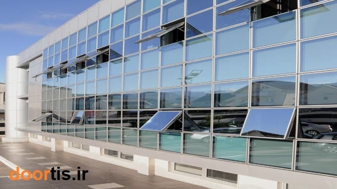 طراحی و اجرای نمای شیشه ای ساختمان